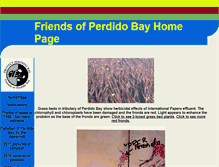 Tablet Screenshot of friendsofperdidobay.com